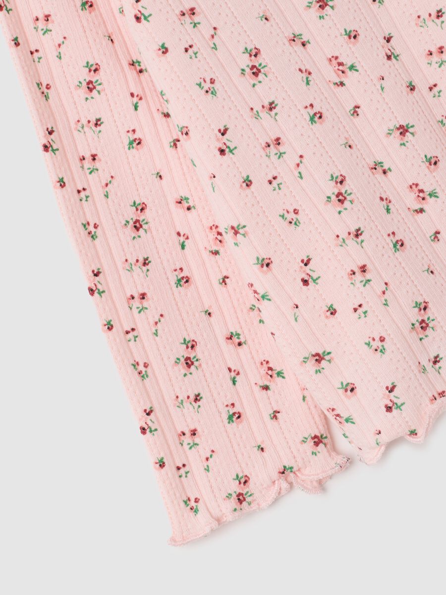 Girls' pink cotton blend t-shirt, regular fit_3