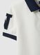 Children's white pure cotton regular fit polo_3