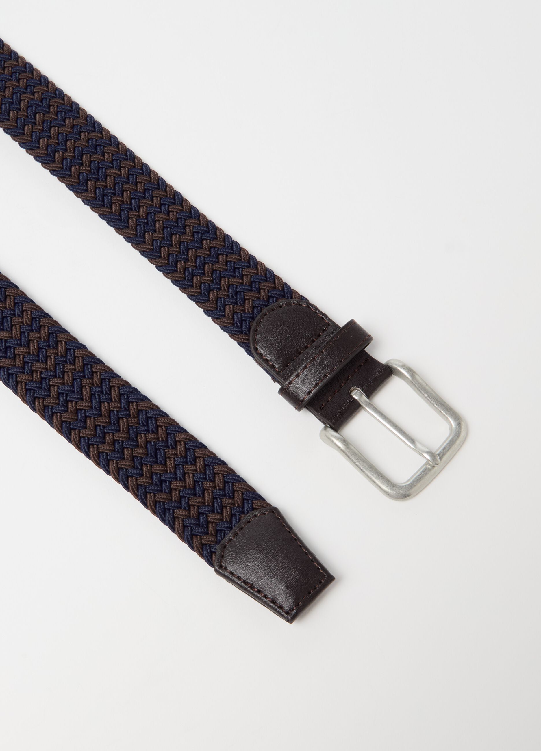 Two-tone woven belt