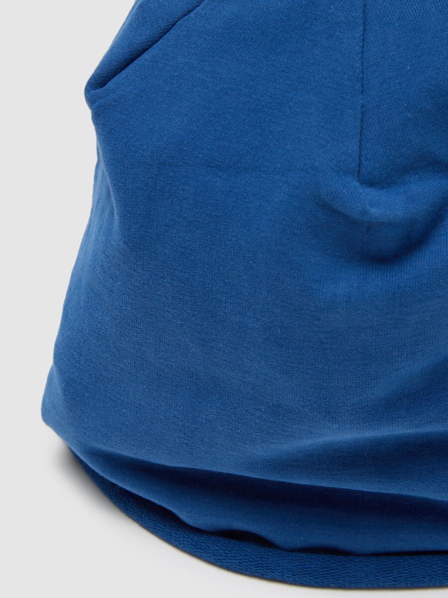 Blue Stretch Cotton Boy's Hat_2