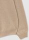 Beige crew neck lambswool jumper regular fit_1