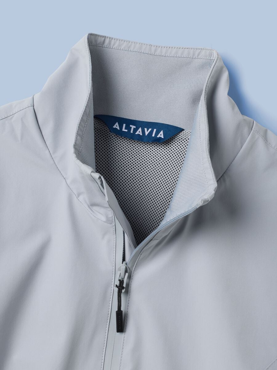 Giacca sportiva antivento ALTAVIA SAILING grigia con zip_6