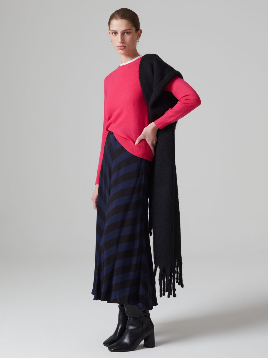 Pullover in lana con scollo rotondo_0