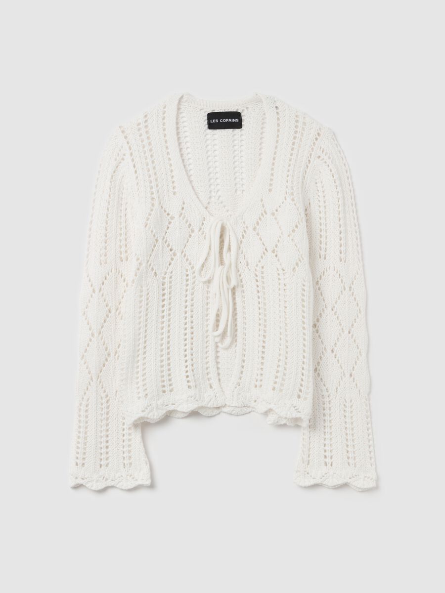 Crochet cardigan with laces_4