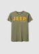 Green pure cotton regular fit children's T-shirt with print_3