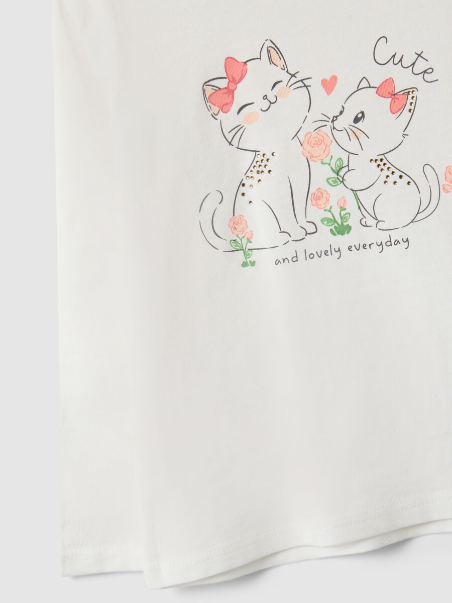 White long-sleeve pure cotton T-shirt_3