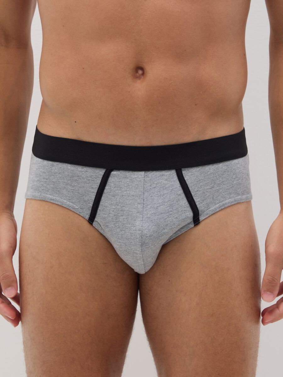 Set multipack slip in puro cotone grigio regular fit_1