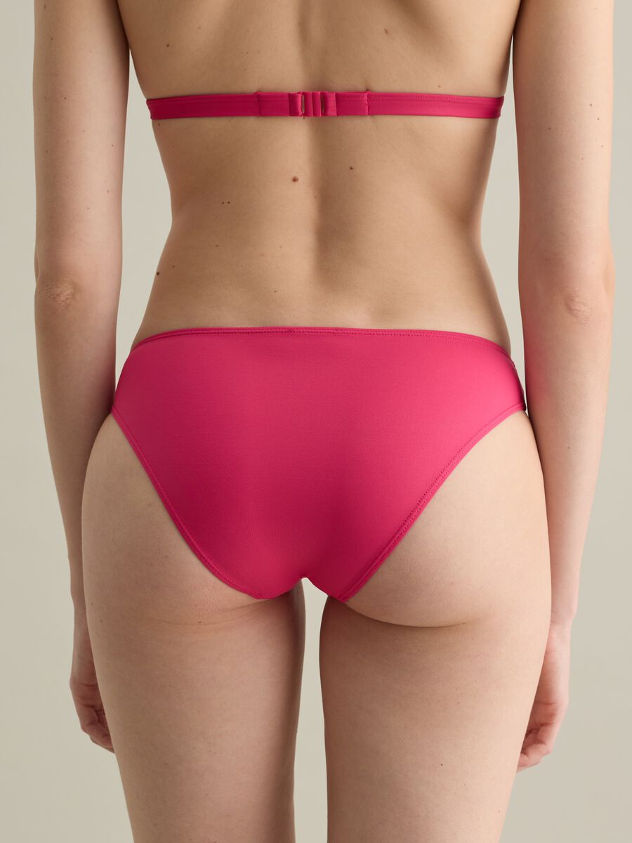 Women’s bikini briefs in pink stretch microfibre_2