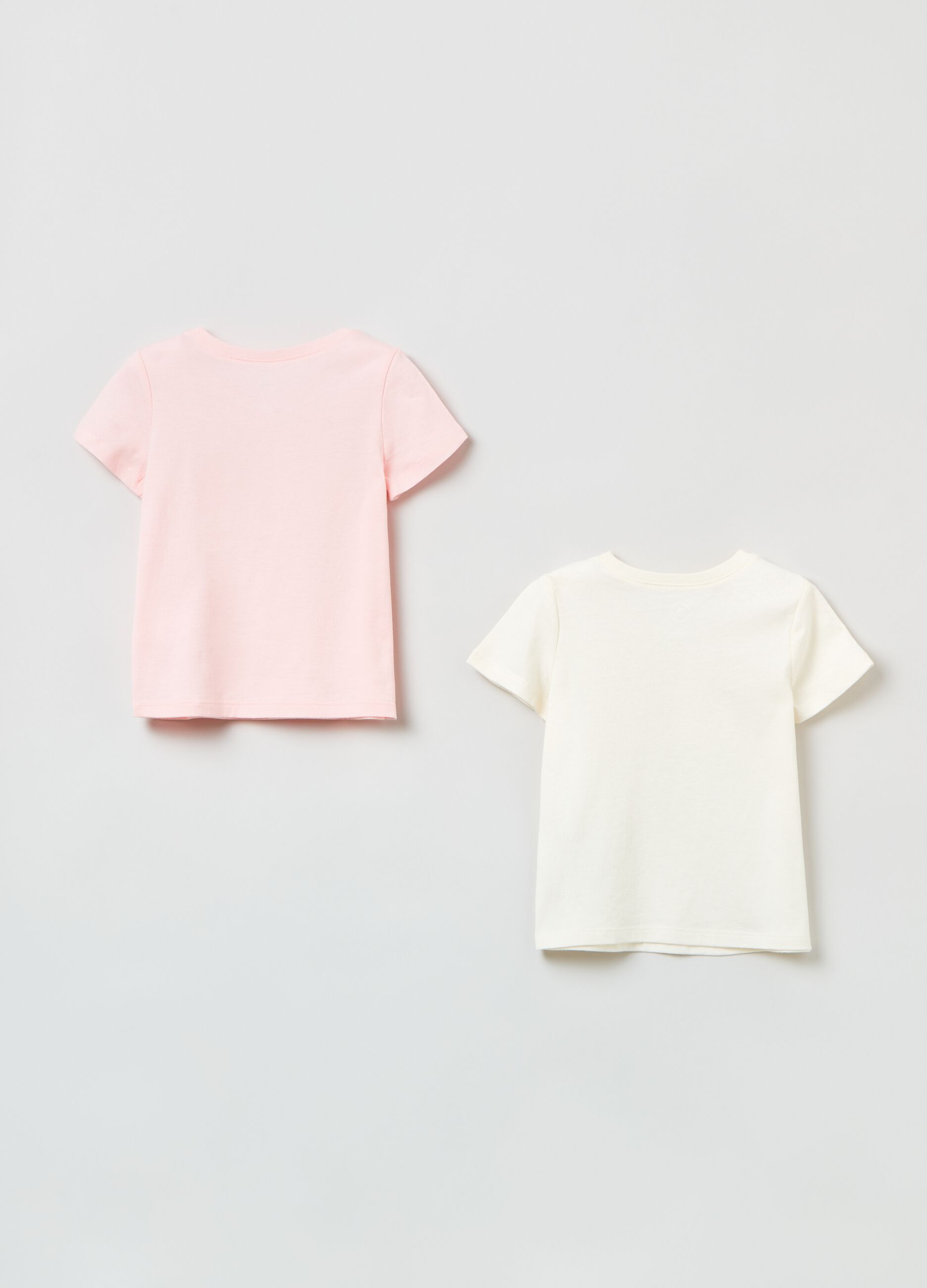 Two-pack T-shirts in cotton with logo print