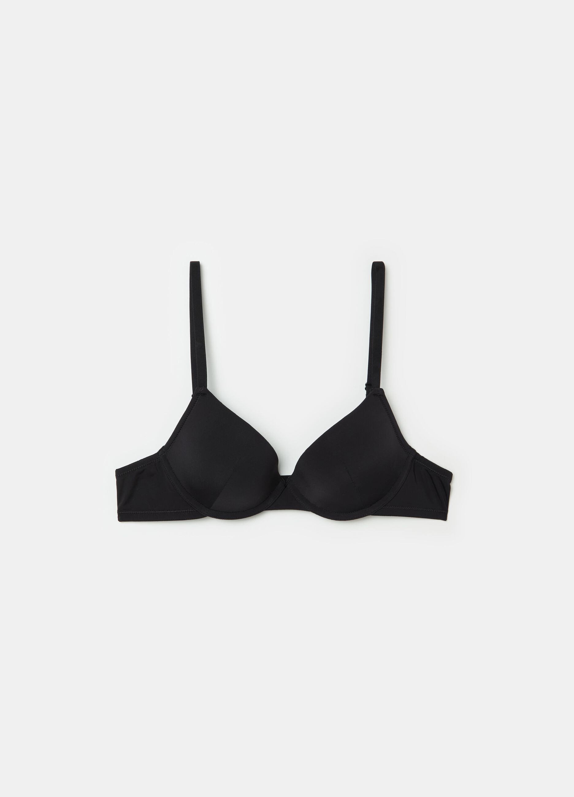 Reggiseno push-up in microfibra nero