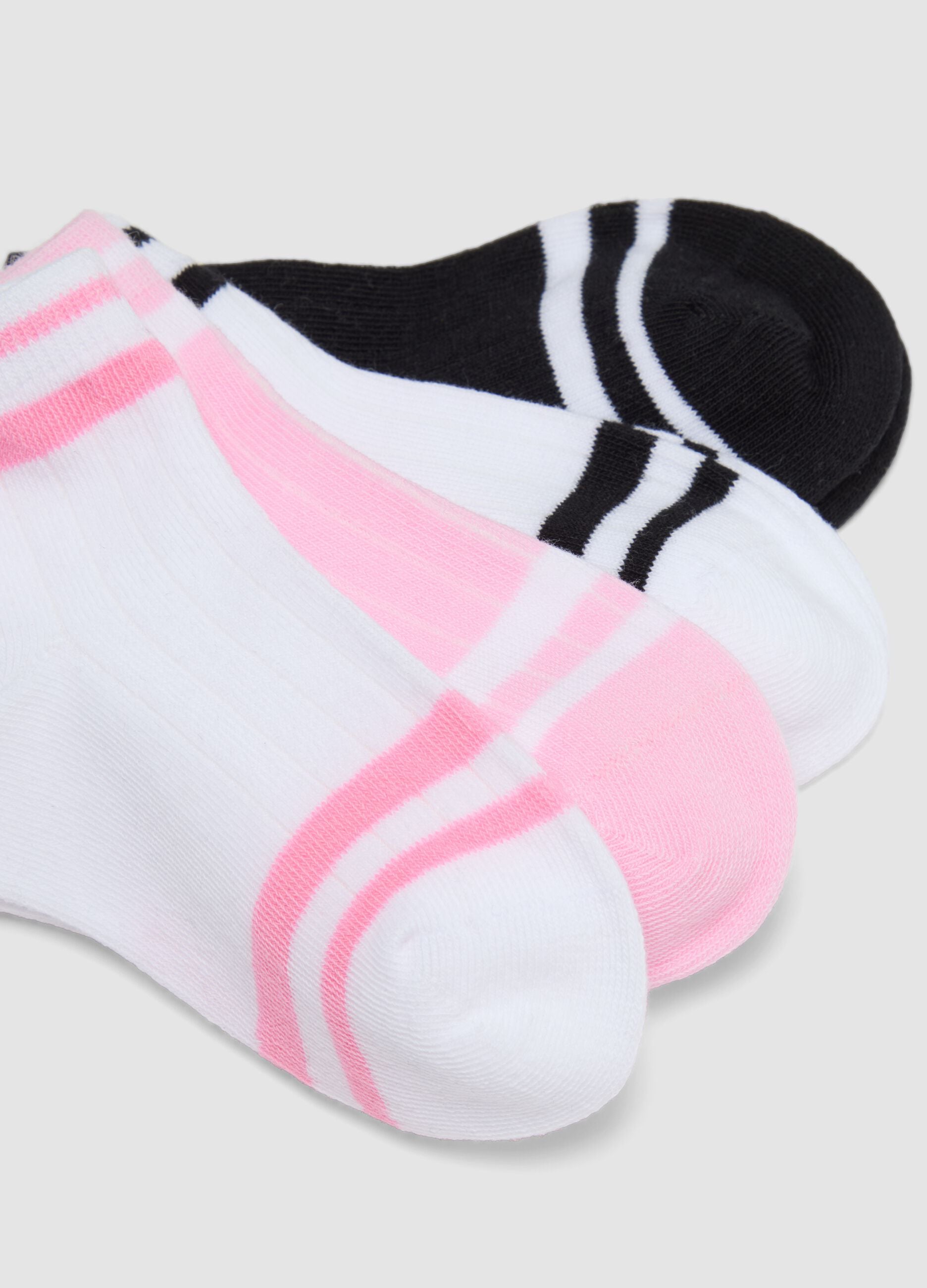 7-pack of multicolour organic stretch-cotton ankle socks