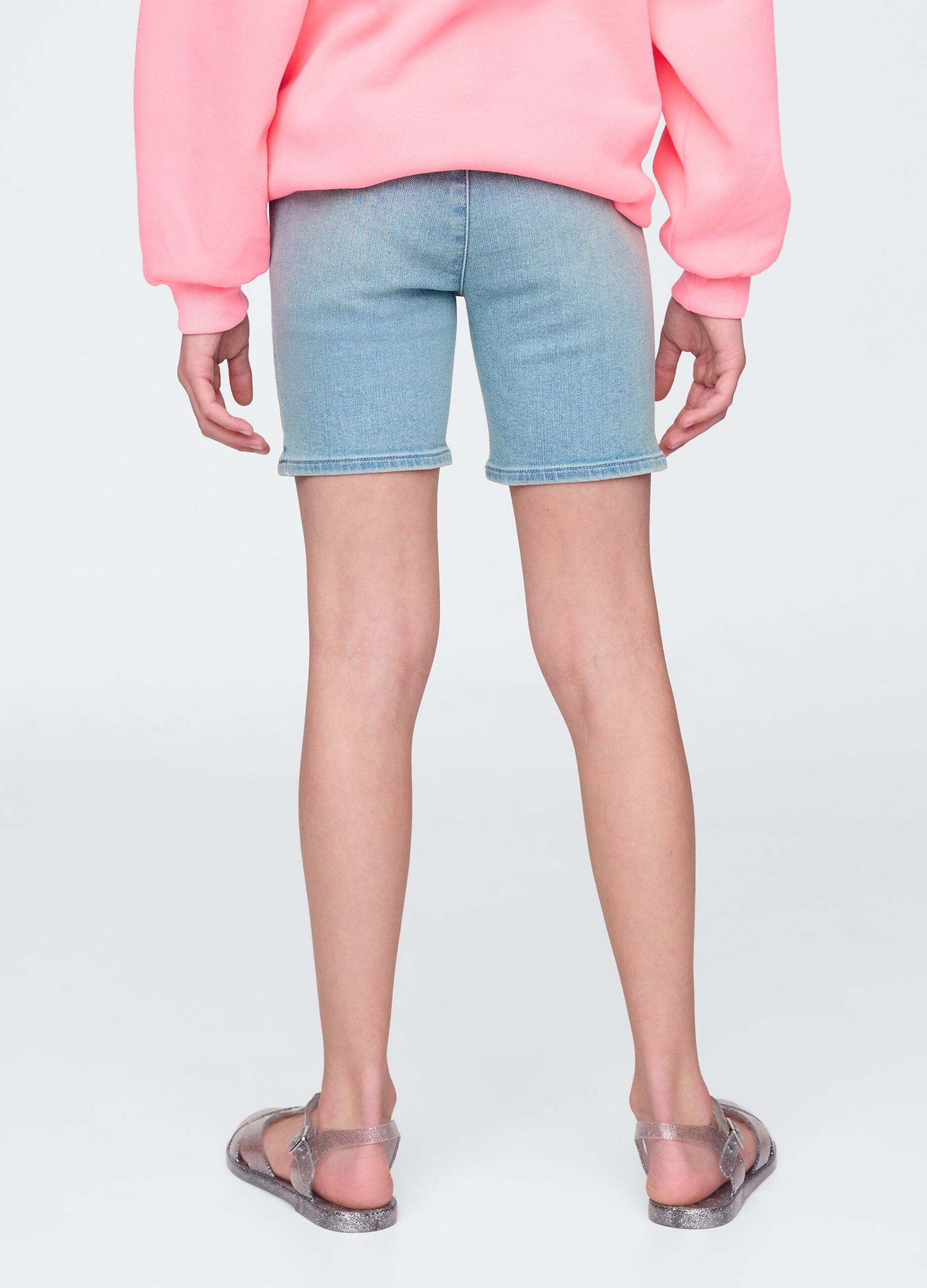 Blue denim shorts for girls