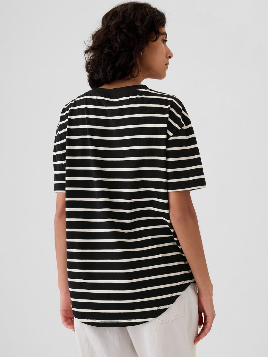 Organic cotton T-shirt with Athletic Dept. logo print_2