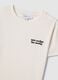 Slim fit white pure cotton T-shirt with writing_1