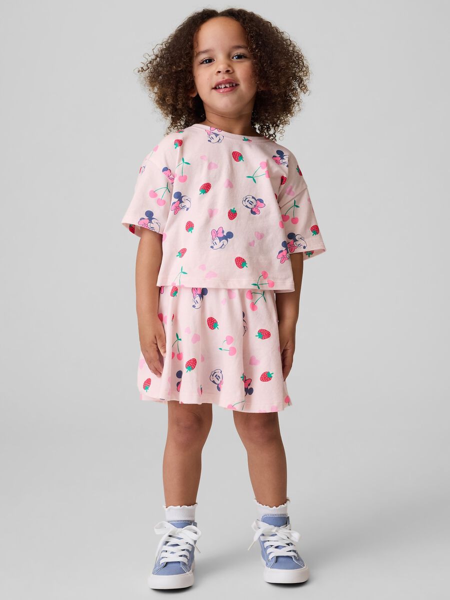 Set Minnie Disney in puro cotone con t-shirt e gonna_0