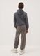 Grey pure cotton oversized joggers for boys_2
