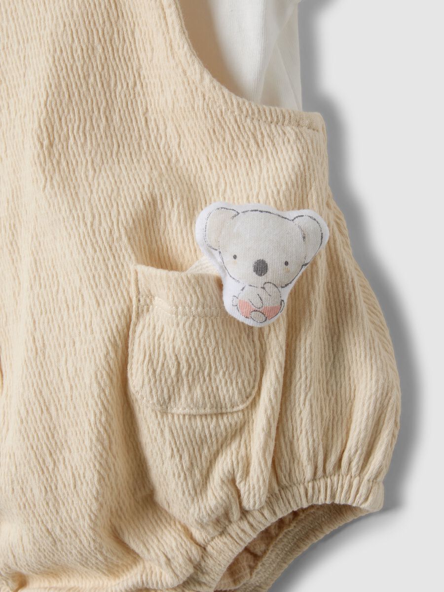 Multicolour pure cotton baby set with ruffles_2