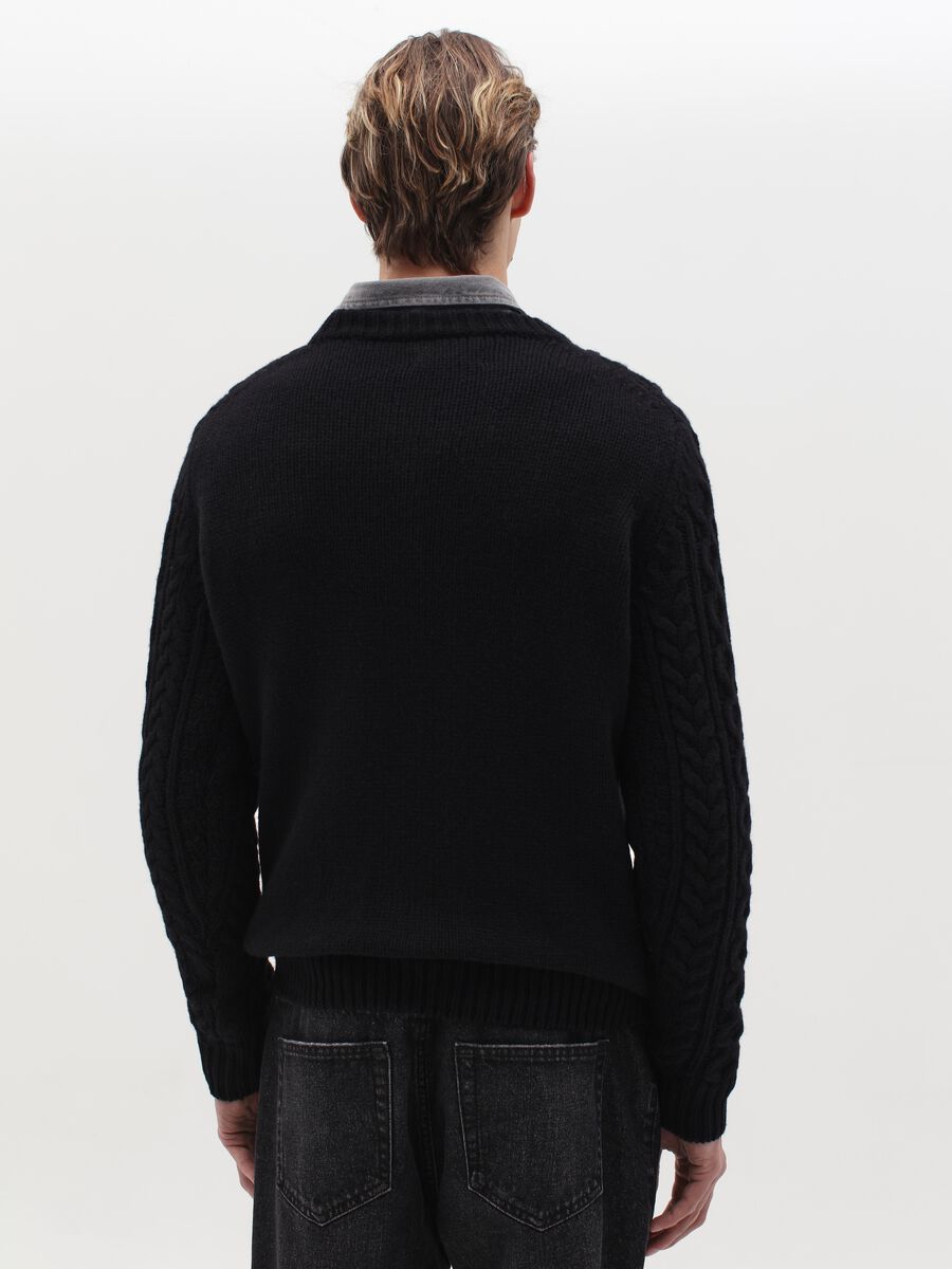 Pullover in braided wool_3