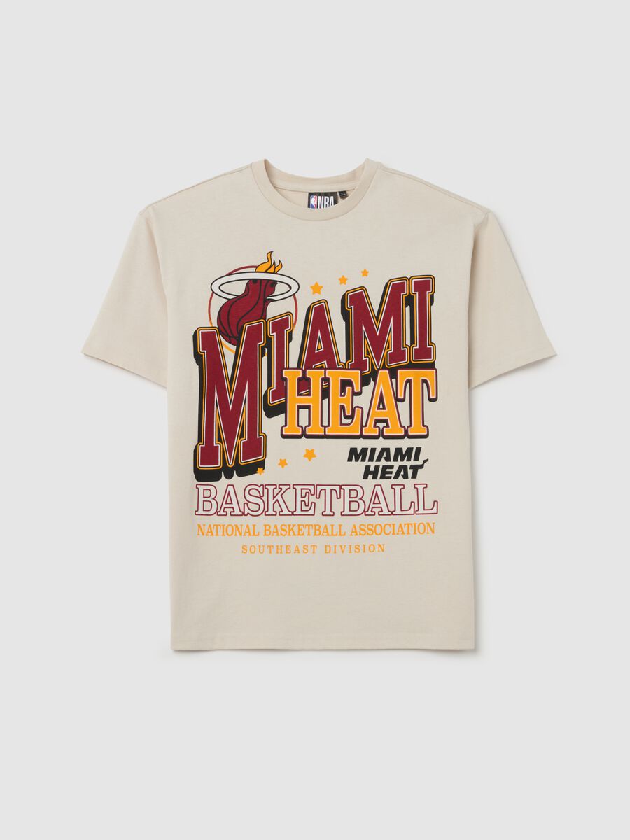 Cotton T-shirt with NBA Miami Heat print_3