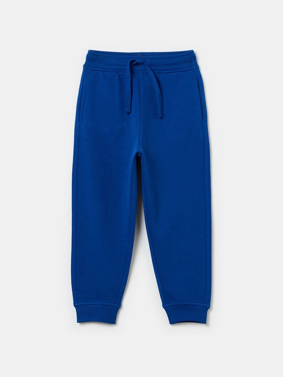 Cotton joggers with drawstring_0
