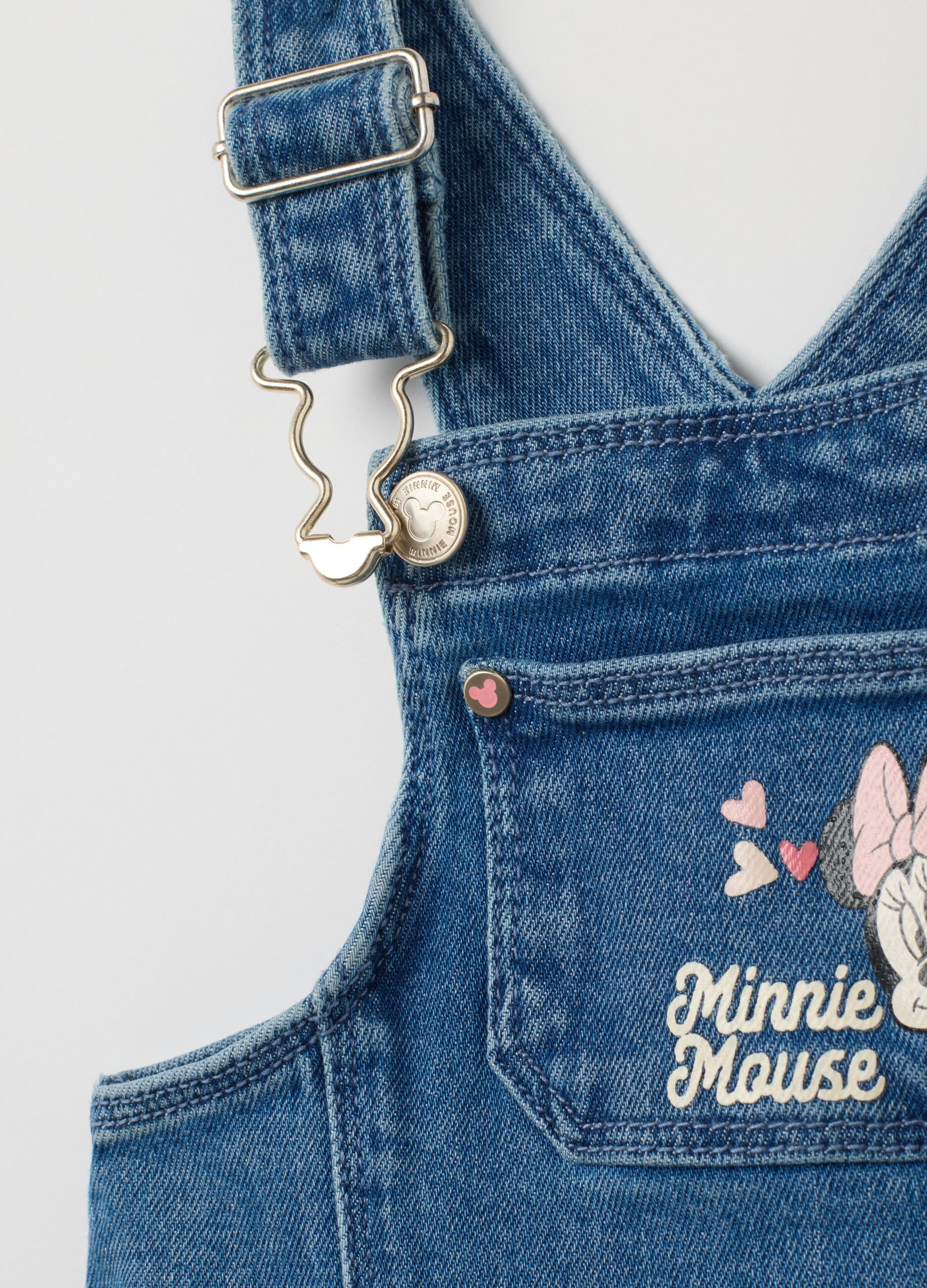 Vestito da bambina in denim elasticizzato