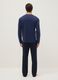 Long blue pyjamas in pure cotton, regular fit_2