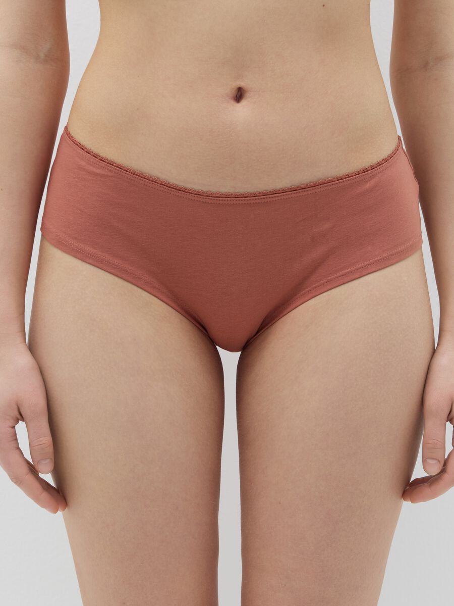 Three-pack French knickers with lace_1