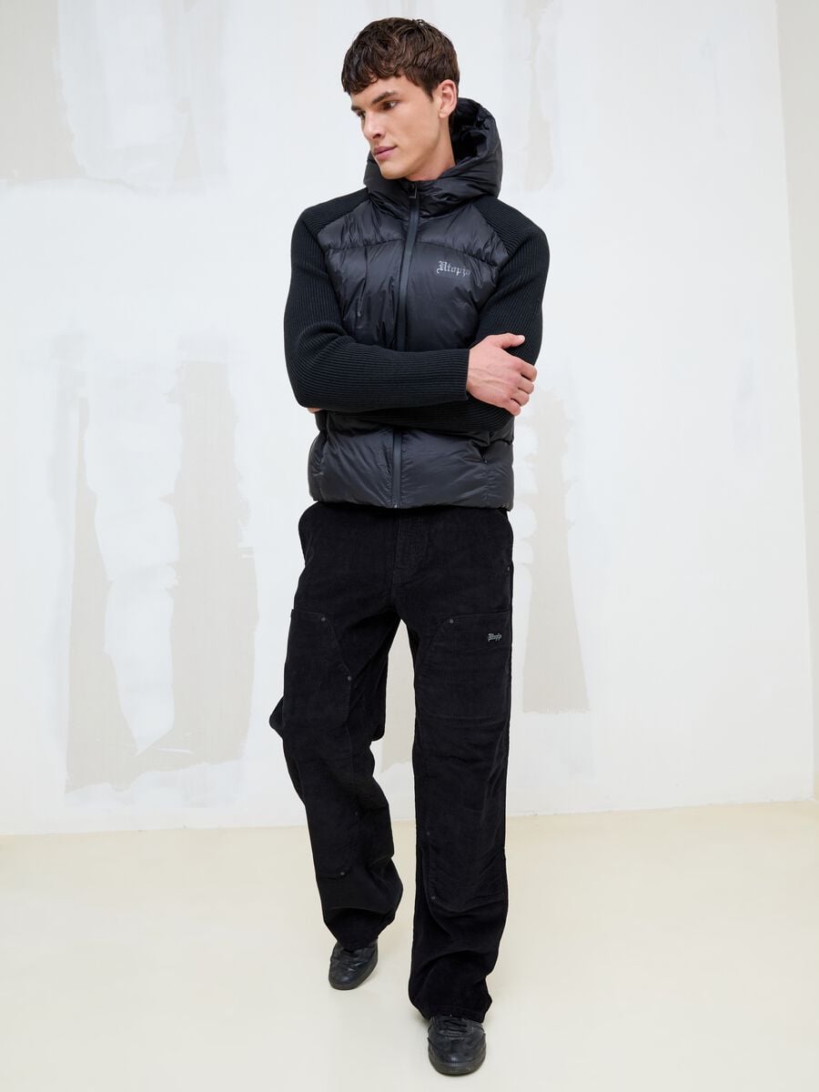 Corduroy Carpenter Pants Black_1