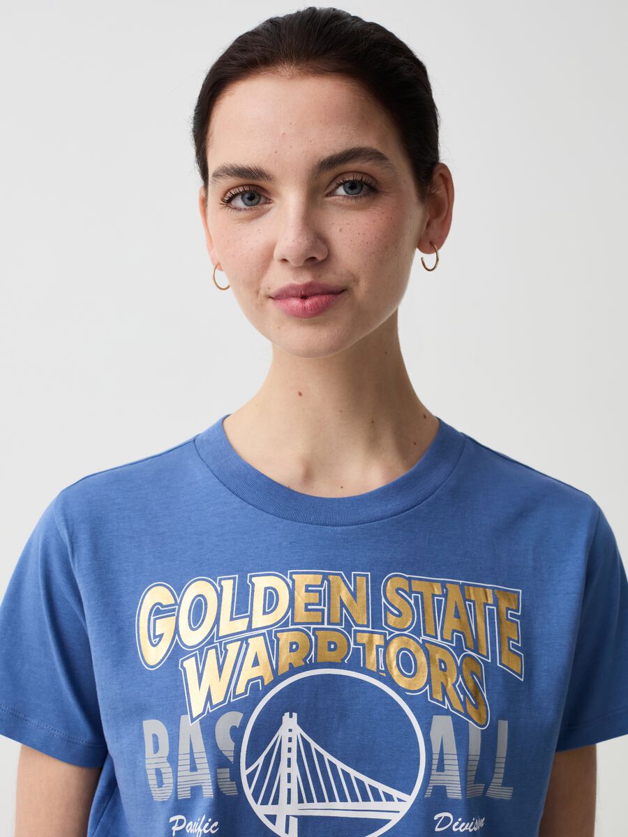 T-shirt con stampa NBA Golden State Warriors_1