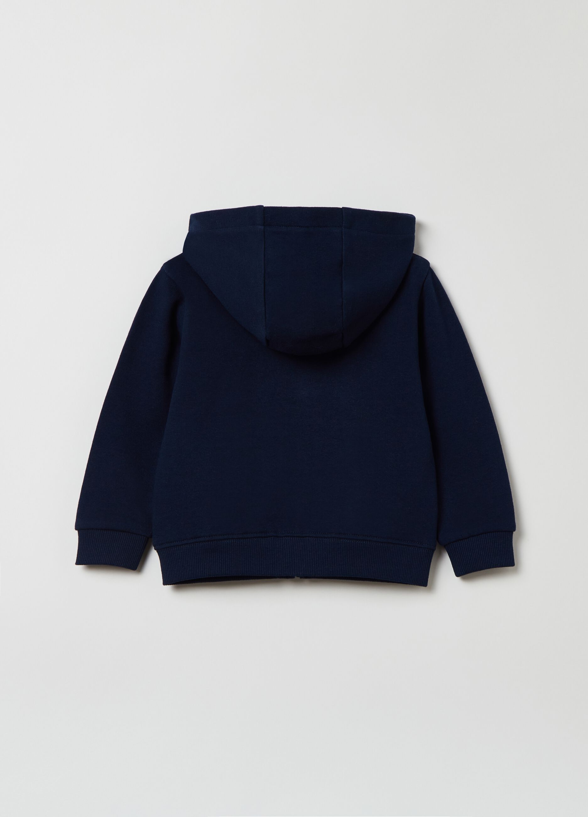 Full-zip in French Terry con cappuccio_1
