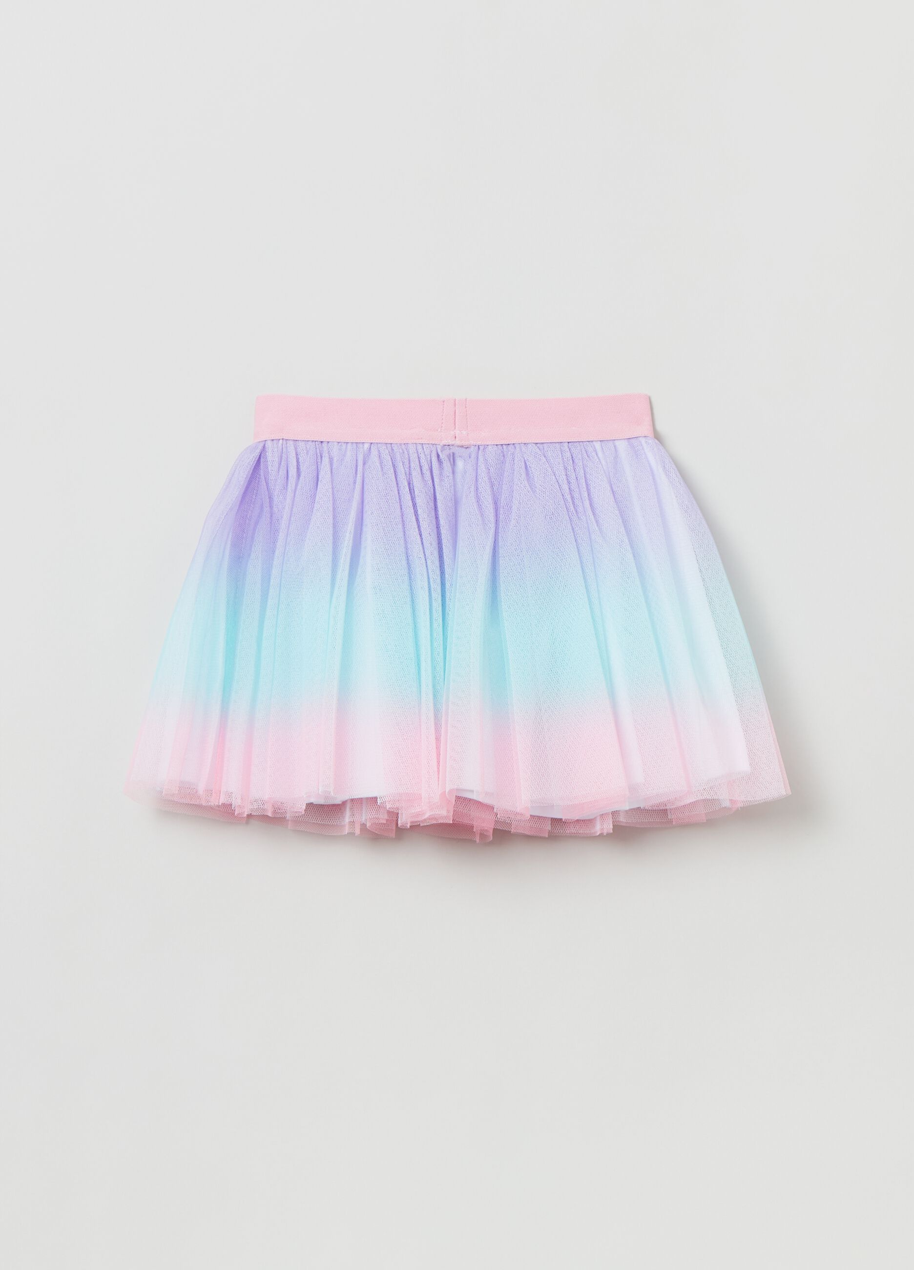Gonna in tulle con fantasia Dip Dye_1