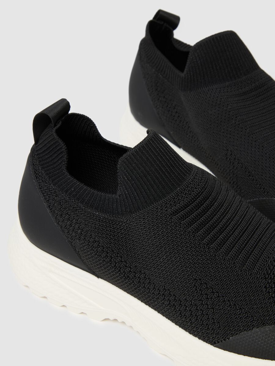 Sneakers nere regular fit con suola robusta bianca_3