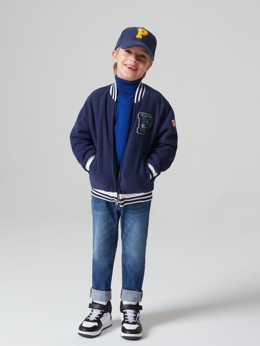 Giacca varsity reversibile con patch_0