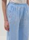 Light Blue Wide-Leg Pure Cotton Paisley Print Trousers &ndash; Regular Fit_3