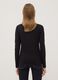 Black stretch viscose long-sleeve T-shirt_3