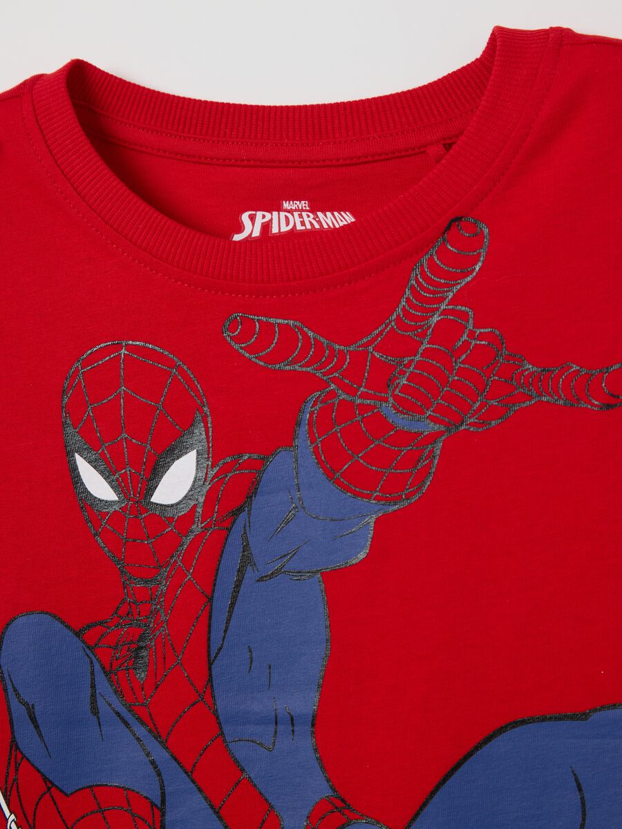 Red Marvel vest with Spiderman print_2