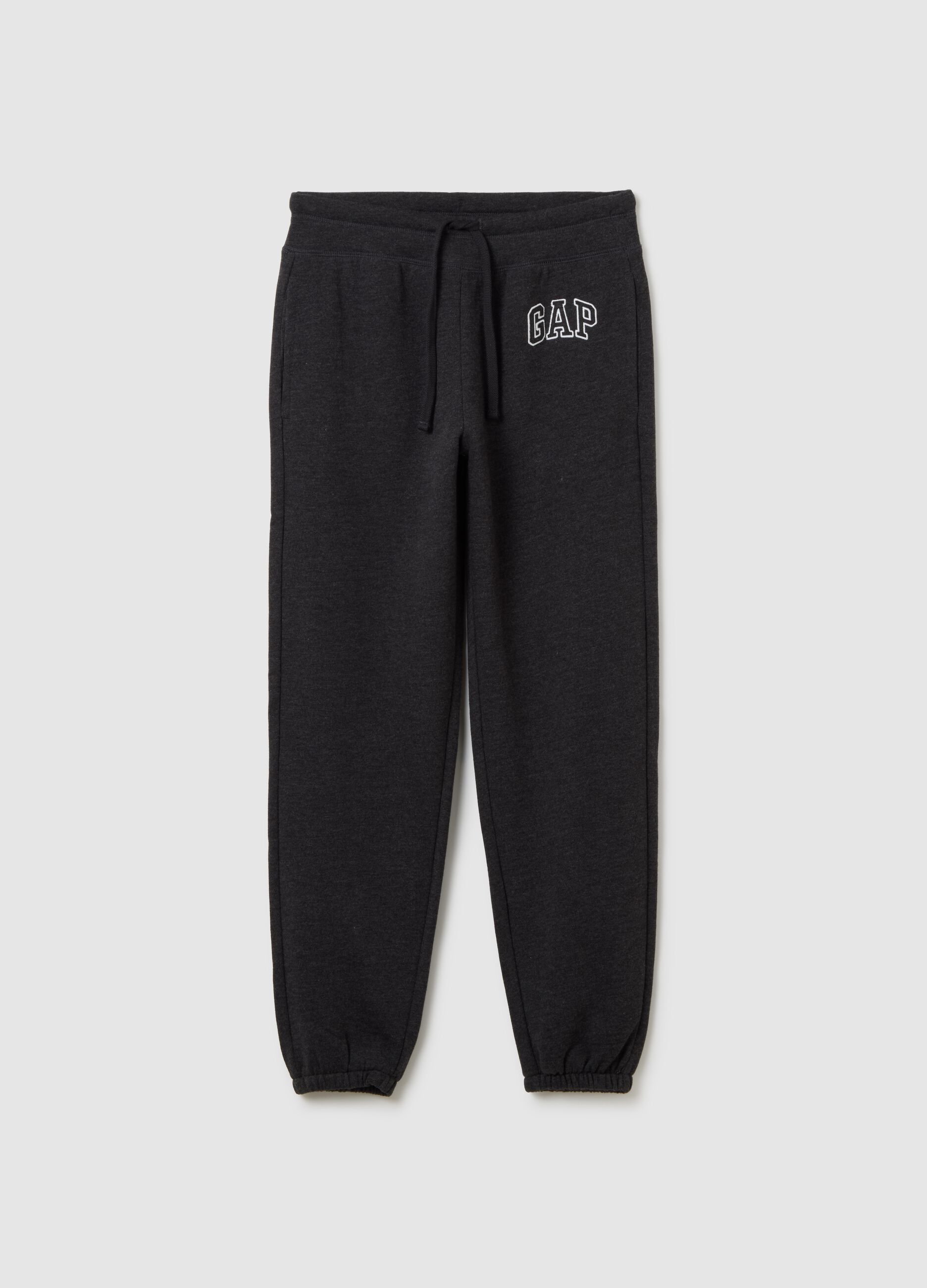 Cotton joggers with logo embroidery
