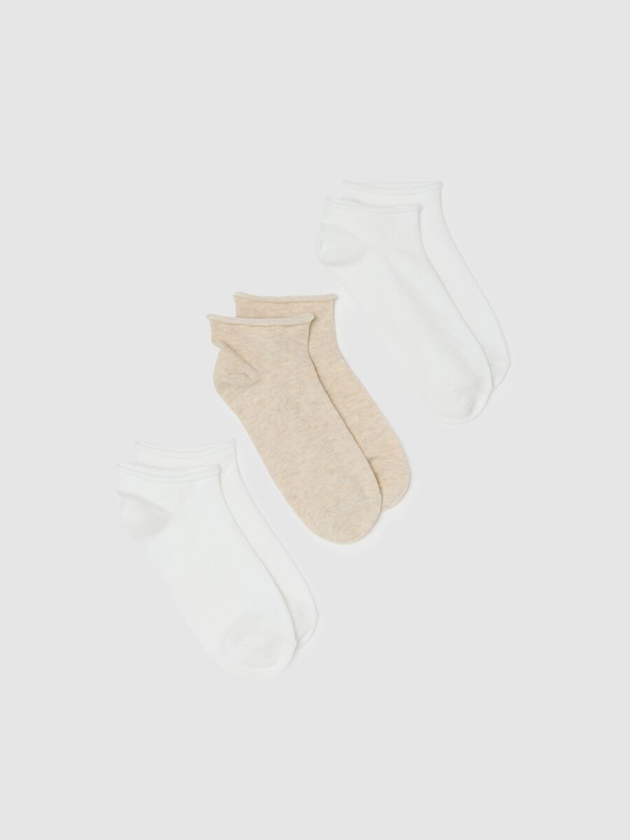 Multicolour Cotton Blend Sock Tripack_0