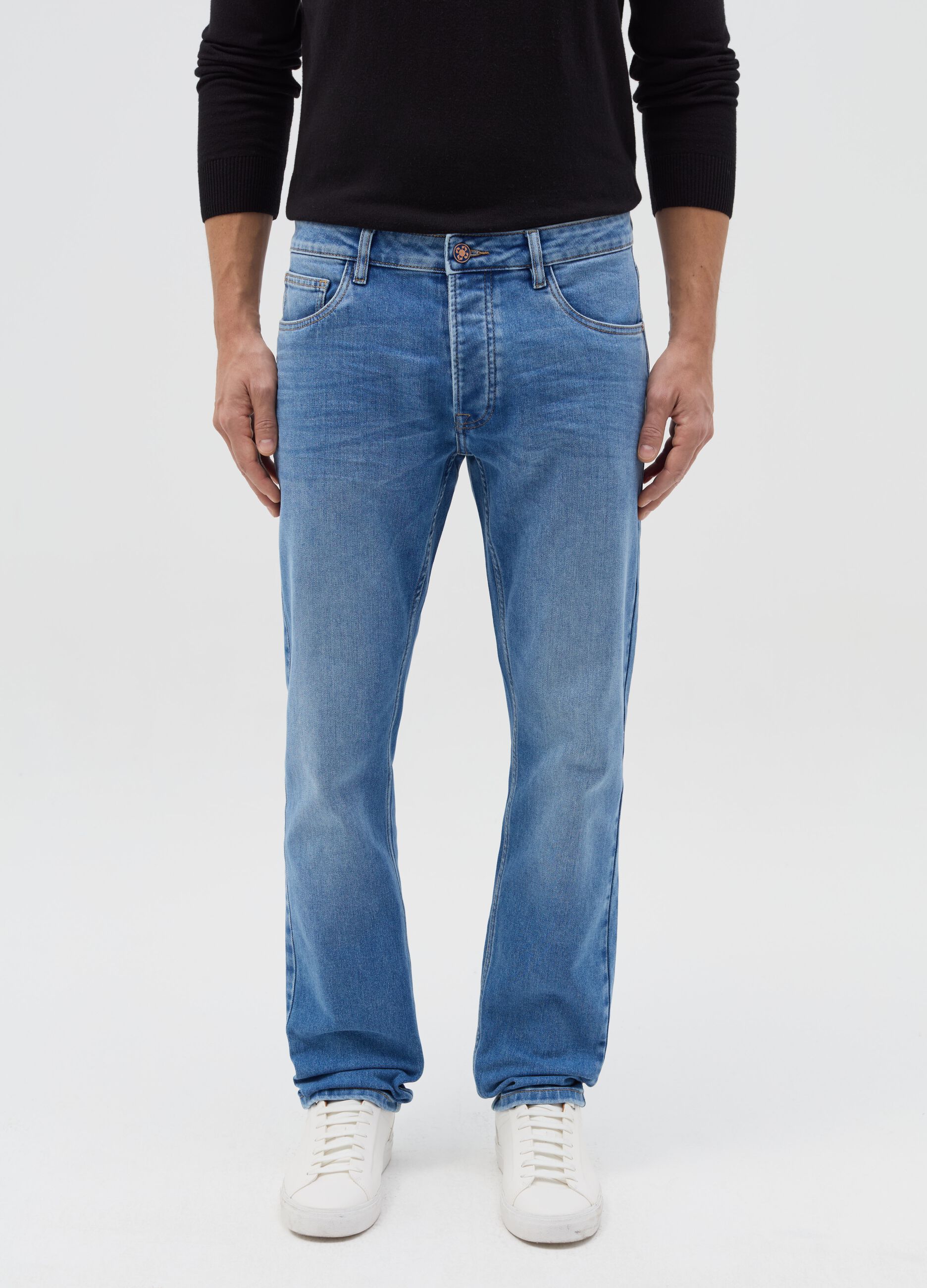 Slim-fit stretch jeans