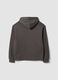 Grey organic cotton zip-up hoodie for boys, relaxed fit_5