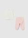 Pink cotton blend newborn set_1