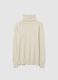 Beige High Neck Regular Fit Jumper_4