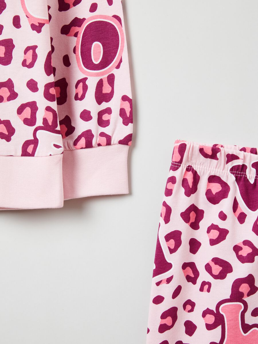 Pigiama in cotone con stampa animalier_2