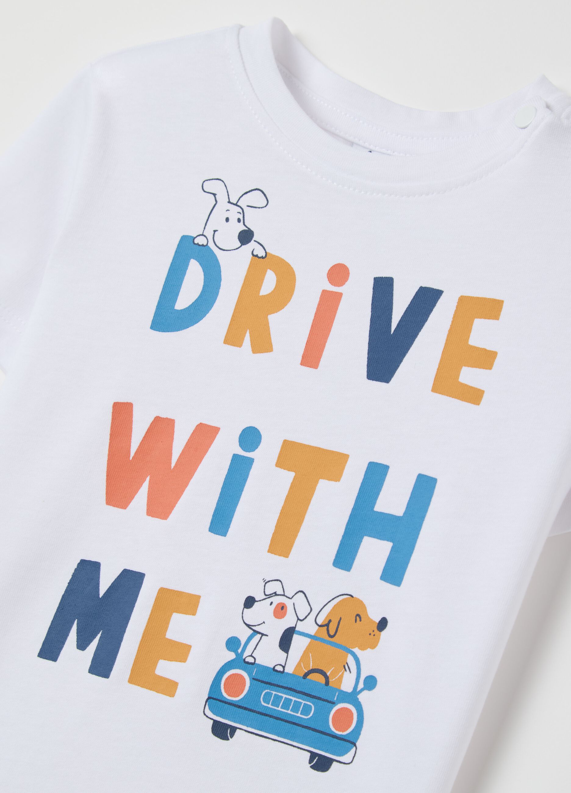 Cotton T-shirt with print