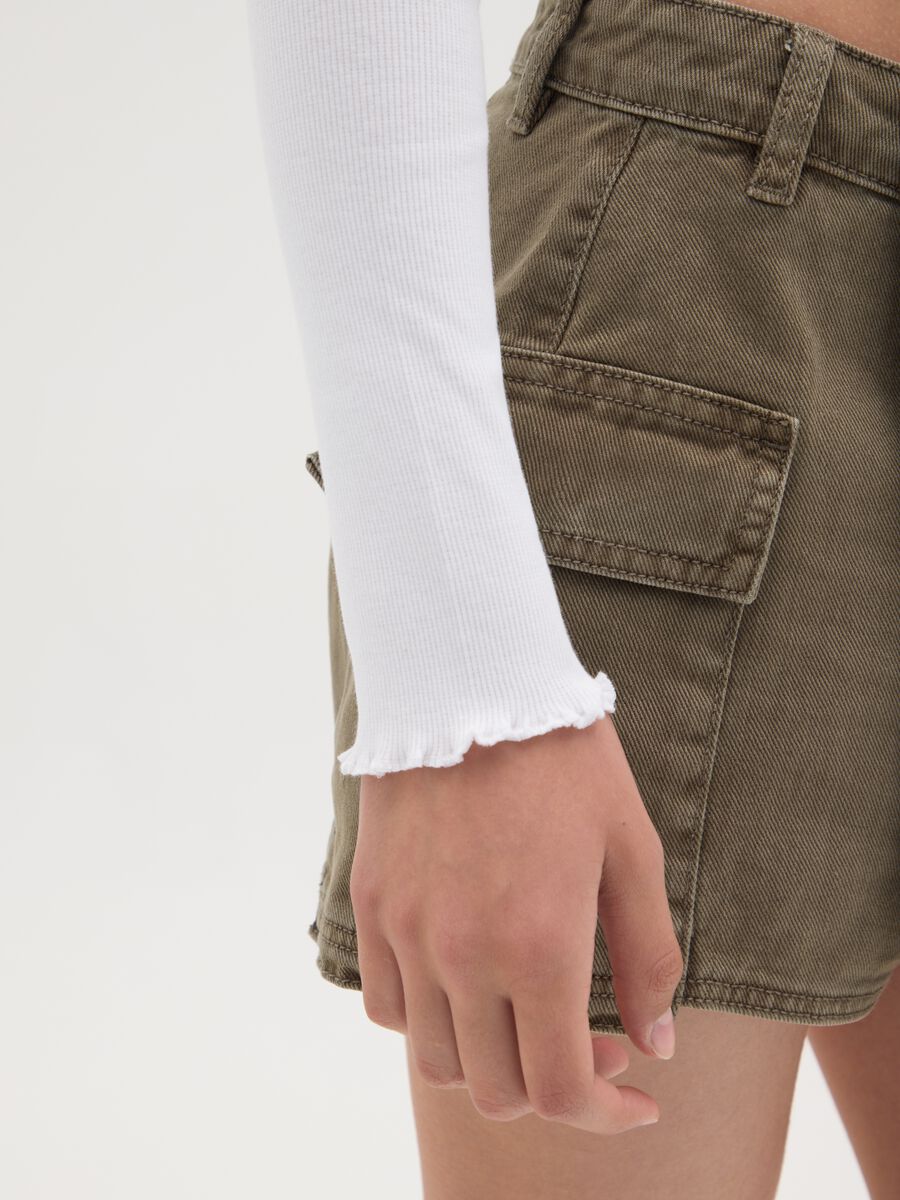 Ribbed T-shirt with high neck_1