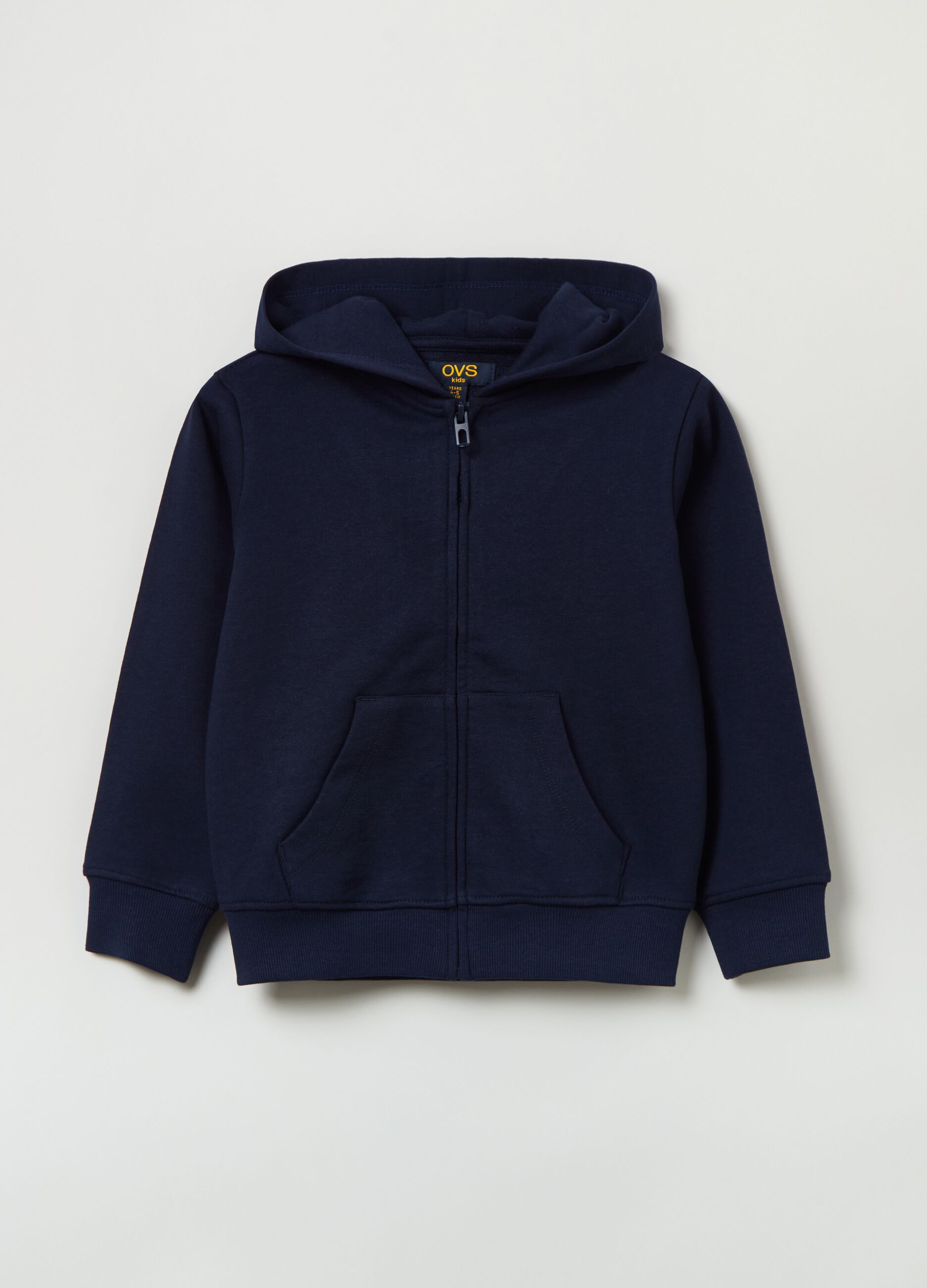 Full-zip in French Terry con cappuccio_0