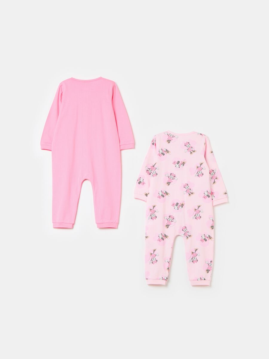 Two-pack organic cotton onesies with Minnie Mouse print_1