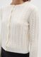 White regular fit cardigan with buttons_3