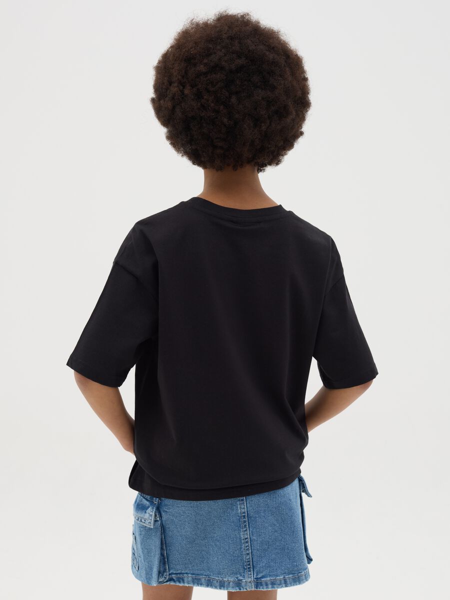 Black cotton T-shirt with McLaren Miami Florida print_2
