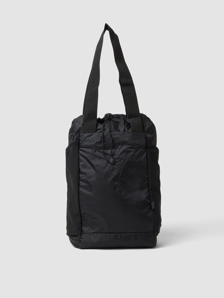 Borsa nera sportiva richiudibile con doppi manici_0